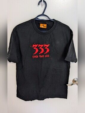 Orange Dingo "333 Only Half Evil" T-Shirt - Men's Size Large